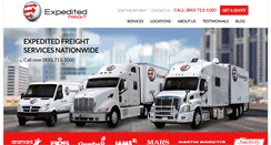 Desktop Screenshot of expeditedfreight.com